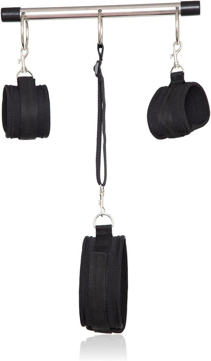 Bed Restraints for Ankles Queen Size Bed Leg Spreader Bar Bonage Kit for Couples Sex Tie Downs Under Mattress for King Bed Straps for Adult Play Sexy Handcuffs Set for Bedroom Toys Sweater V62V