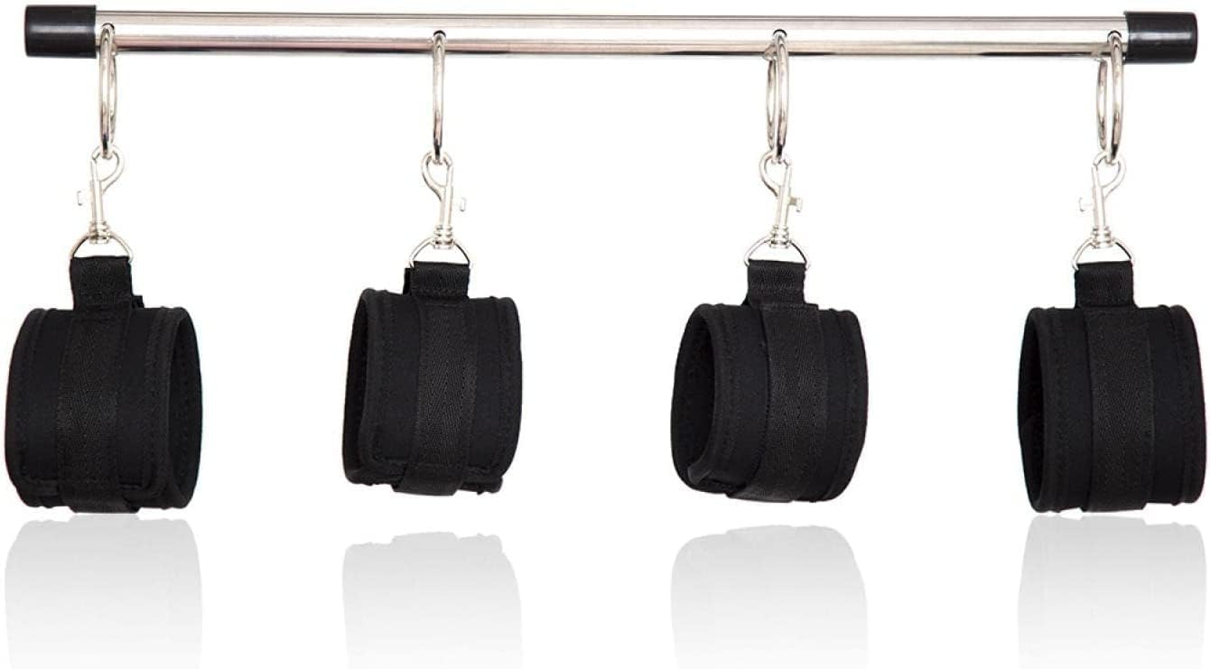 Bed Restraints for Ankles Queen Size Bed Leg Spreader Bar Bonage Kit for Couples Sex Tie Downs Under Mattress for King Bed Straps for Adult Play Sexy Handcuffs Set for Bedroom Toys Sweater V62V