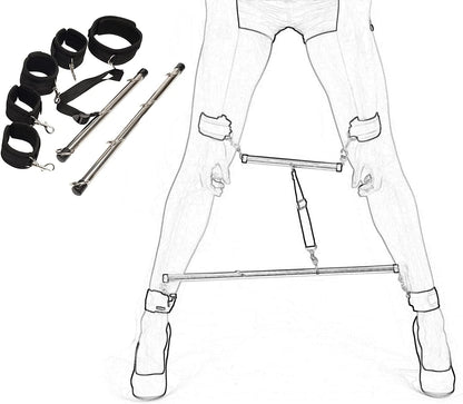 Bed Restraints for Ankles Queen Size Bed Leg Spreader Bar Bonage Kit for Couples Sex Tie Downs Under Mattress for King Bed Straps for Adult Play Sexy Handcuffs Set for Bedroom Toys Sweater V62V