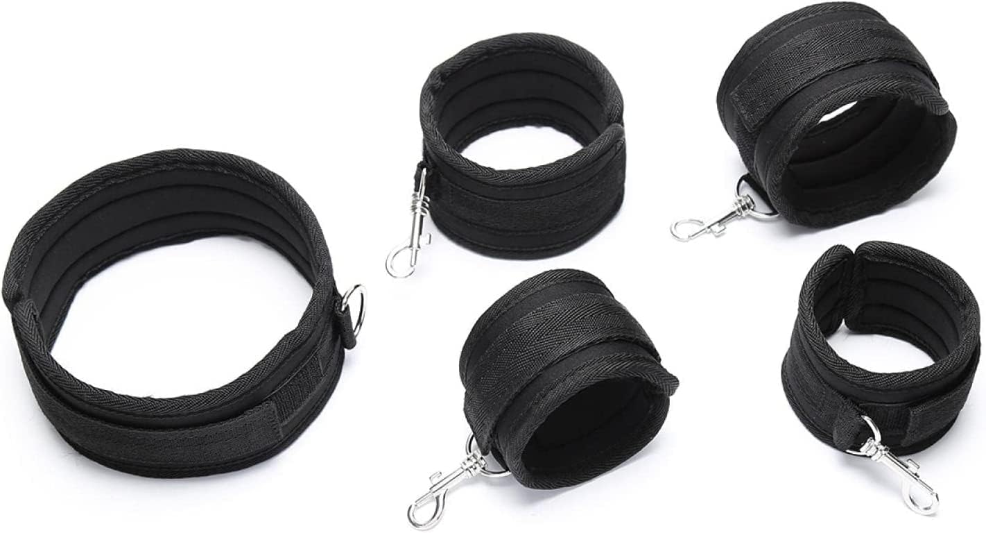 Bed Restraints for Ankles Queen Size Bed Leg Spreader Bar Bonage Kit for Couples Sex Tie Downs Under Mattress for King Bed Straps for Adult Play Sexy Handcuffs Set for Bedroom Toys Sweater V62V
