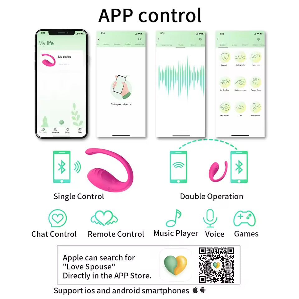 Love Spouse App Remote Control Vibrator – Wearable Vibrating Egg for Women