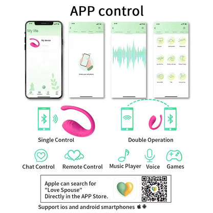 Love Spouse App Remote Control Vibrator – Wearable Vibrating Egg for Women
